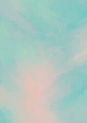 緑とピンクのレトロな水彩テクスチャ背景
