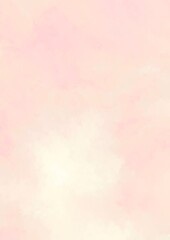 Fototapeta na wymiar ピンクとベージュの淡い水彩テクスチャ背景