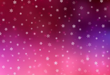Dark Purple, Pink vector pattern in Christmas style.