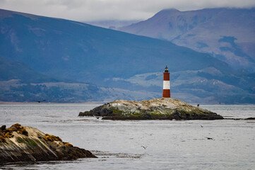 lighthouse on the coast of island