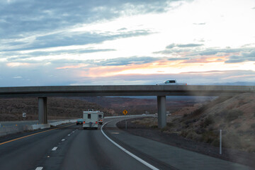Fototapeta premium driving on the highway