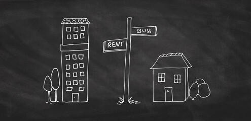 Concept: Rent or buy a property