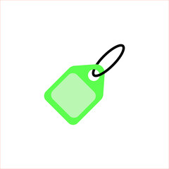 Green Tag Label Conceptual Icon Vector Illustration Design