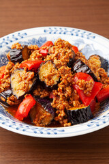 なすのボローニャ風炒め