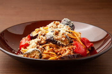 ナスのボロネーゼ