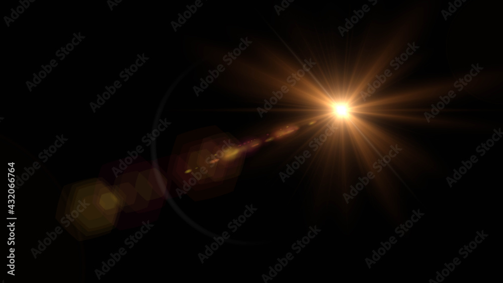 Canvas Prints Abstract sun burst with digital lens flare background