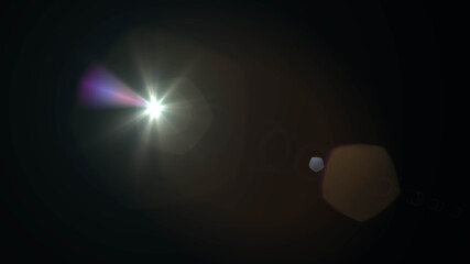Abstract sun burst with digital lens flare background