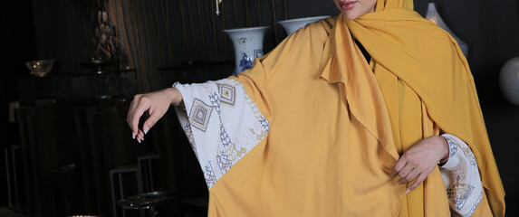 Fototapeta Arab women clothing abaya obraz