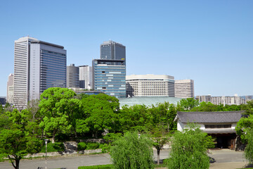Fototapeta premium 大阪ビジネスパーク 2021年 初夏
