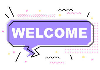 Welcome Vector Illustration For The Opening Of Web Page, Banner, Presentation, Social Media, Documents, Posters, or Greeting Cards