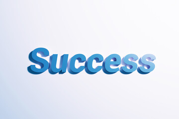 Success in business concept. Key to Success. 3D Rendering.