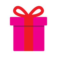 birthday gift box icon vector