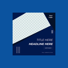 Social media post vector design template