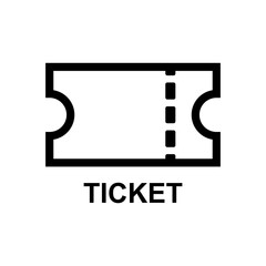 ticket sign icon vector