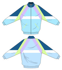 retro vintage windbreaker hoodie jacket template © Ronillo