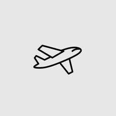 Vector illustration of airplane icon