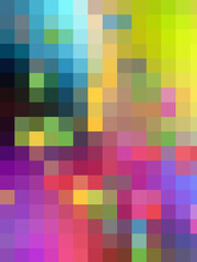 Obraz premium Colorful rainbow design, abstract background with squares