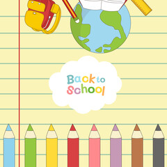 Back to school background,School border