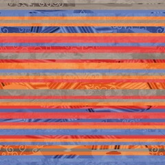 Seamless hip vogue random trendy stripe pattern print. High quality illustration. Detailed patterned strips of color. Luxury fashion or interior design print for surface design. Intricate posh style.