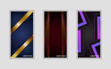 Abstract Colorful Triangle geometric Background Border and Frame. Usable For Banner, Poster, Presentation, Social Media Story Template. Vector Graphic Illustration.