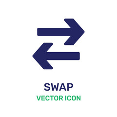 Swap, Transfer, convert, exchange icon vector