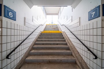 Stairway in station