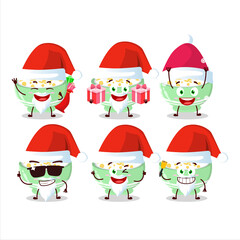 Santa Claus emoticons with cornflakes cartoon character