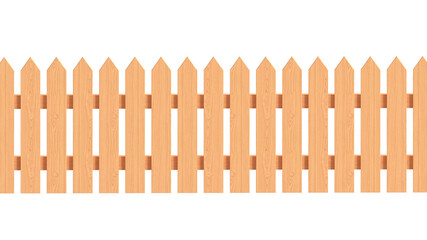 wooden fence isolated