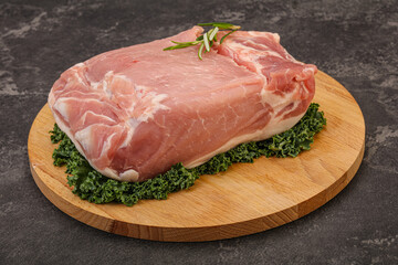 Pork meat piece for cooking