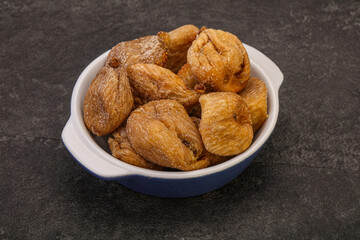 Dry sweet fig fruit heap