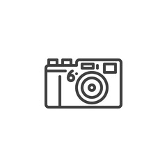 Photo camera line icon
