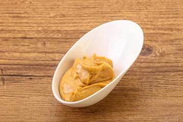 Peanut butter in the bowl