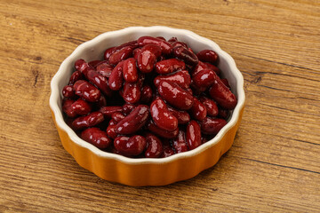 Canned red Kidney in the bowl