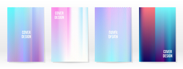 Holographic Poster Set Iridescent Technology Cover