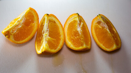 Fototapeta na wymiar orange slices 