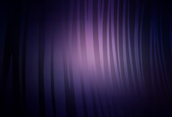 Dark Purple vector texture with curved lines.