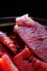 Water Melon Closeup Indoor Photography