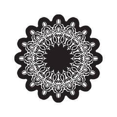 Mandala Circular ornament. Good for menus, prints and postcards.