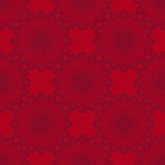 Burgundy seamless pattern with ornament.