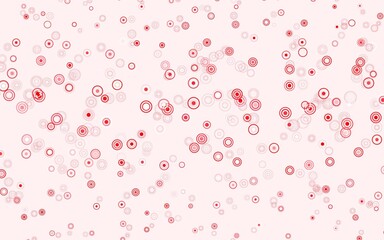 Light Red vector pattern with spheres.