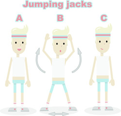 Athlete doing sport exercise with body weight warm-up training at home