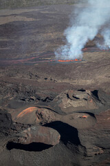 Eruption volcan - Piton. de La Fournaise - La Réunion
Coulée de lave - Volcanologie