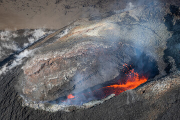 Eruption volcan - Piton. de La Fournaise - La Réunion
Coulée de lave - Volcanologie