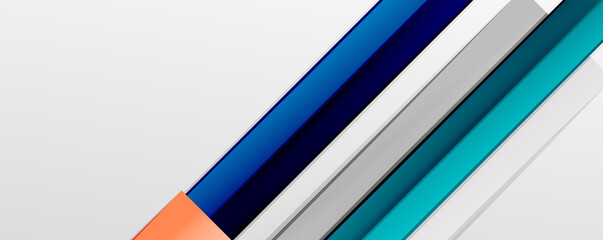 Multicolored lines background. Design template for business or technology presentations, internet posters or web brochure covers