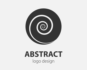 Swirl logo design element. Vector logotype company.