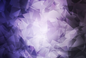 Naklejka premium Light Purple vector abstract polygonal template.