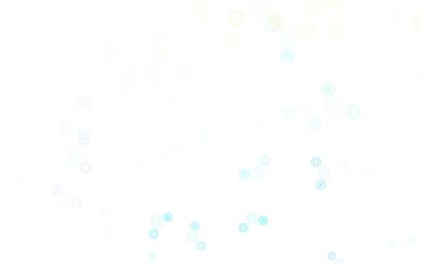 Light Blue, Yellow vector layout with circle shapes.