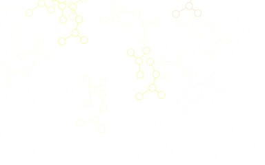 Light Orange vector template with artificial intelligence structure.