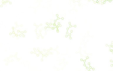 Light Green vector template with artificial intelligence structure.