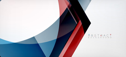 Vector color hexagons geometric abstract background